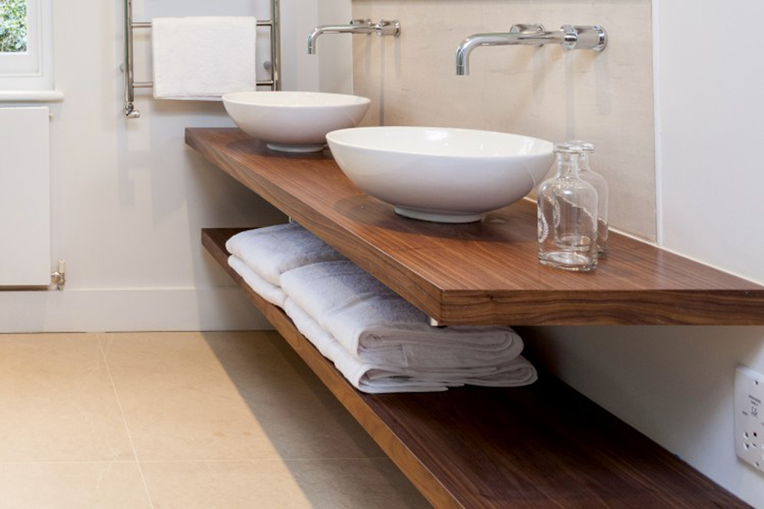 floating basin countertops