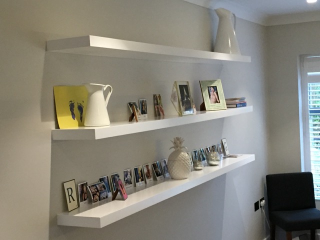 open living room shelves
